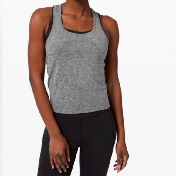 Lululemon Swiftly Tech Racerback 2.0 *Race Length Graphite Grey / Silver Drop - Picture 1 of 7